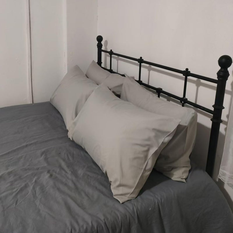LEISUREWEEK Premium Queen Pillowcases 4 Pack - Light Grey Standard - Ultra Soft 1800 Thread Count Microfiber- Double Brushed - Allergies Free - Wrinkle Resistant Pillowcase - Image 5
